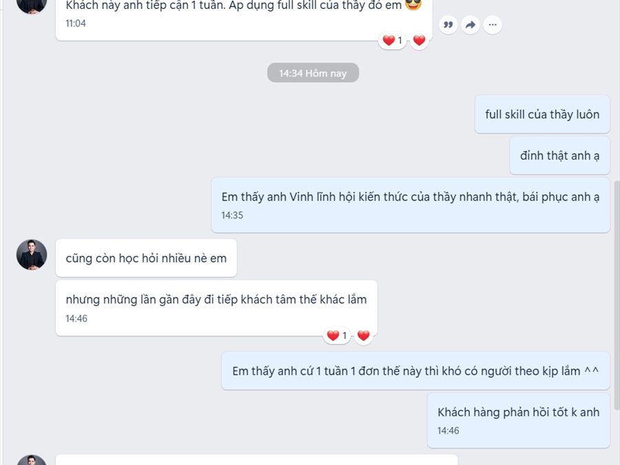 Học viên áp dụng phương pháp và chốt đều mỗi tuần