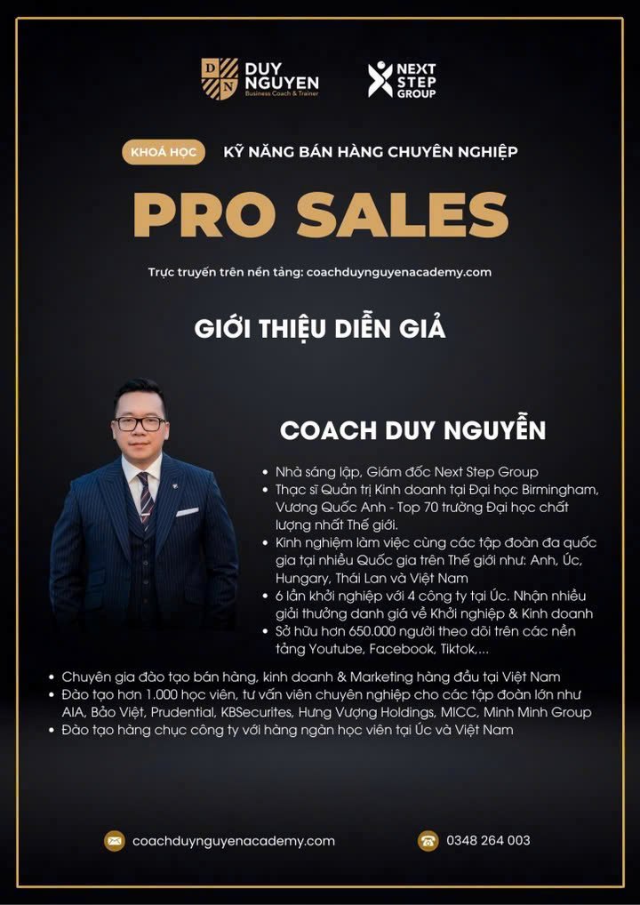 Coach Duy Nguyễn — Business Coach, Next Step Group